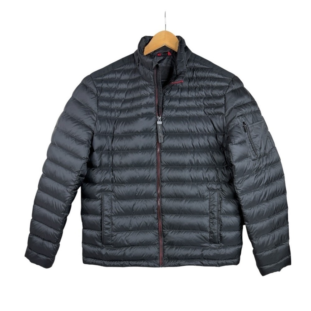 NWT Michael Kors Mens Lightweight Quilted Puffer Jacket Size Large Black
